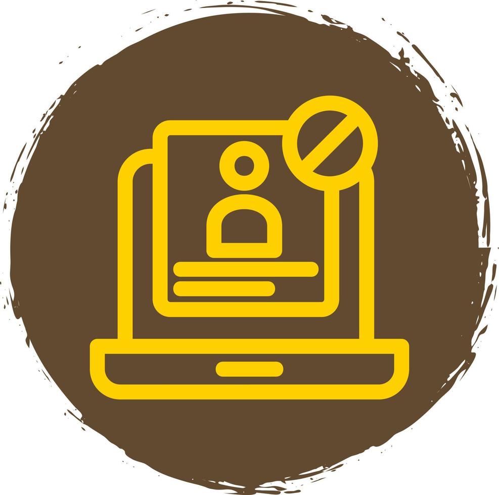 Unauthorized Vector Icon Design