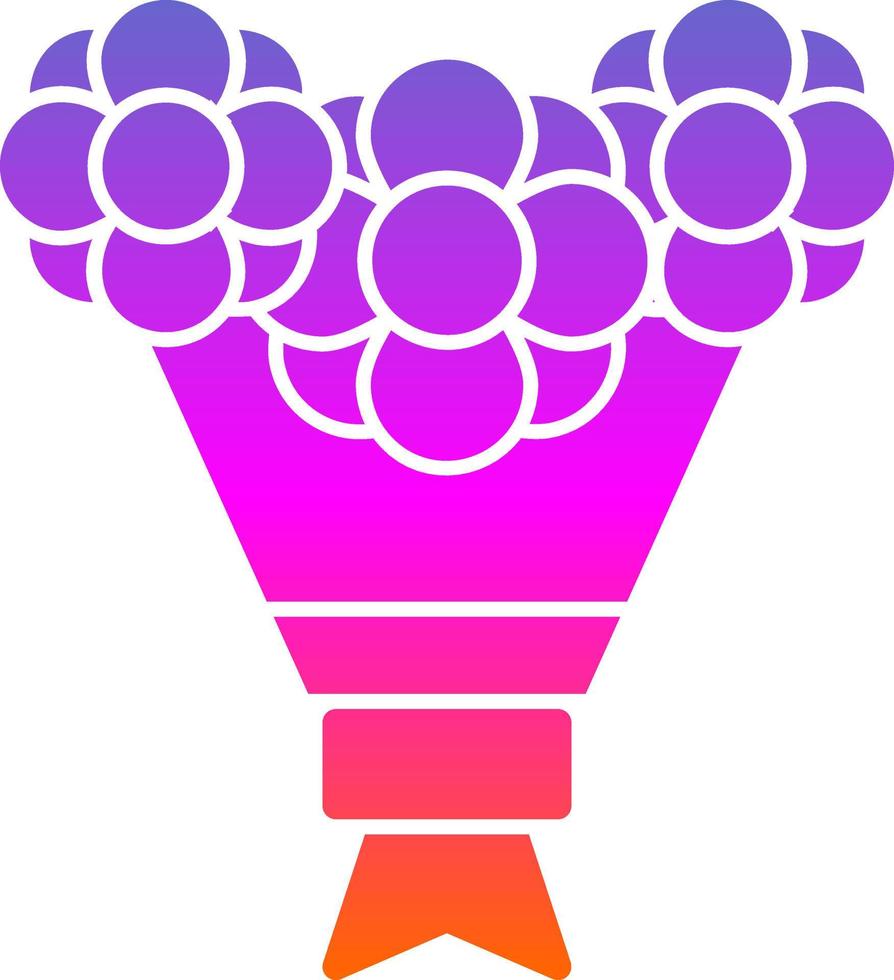 Bouquet Vector Icon Design