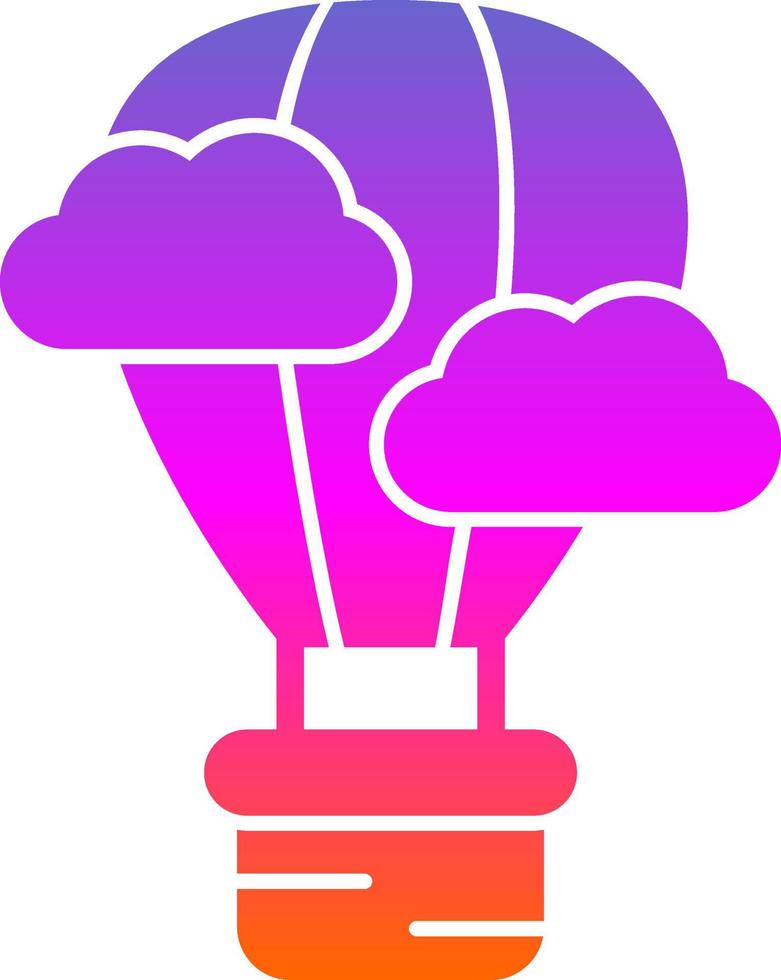 Air Balloon Vector Icon Design