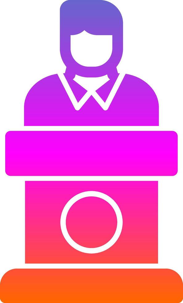 Politician Vector Icon Design