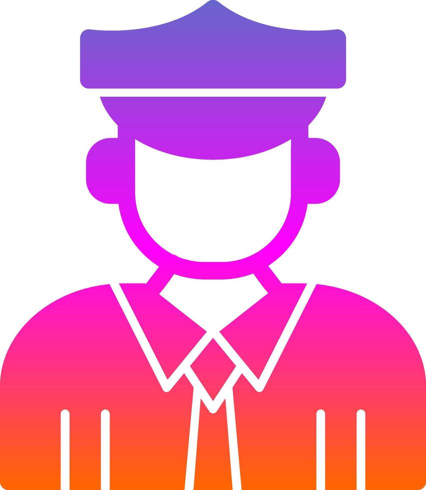 Officer Vector Icon Design