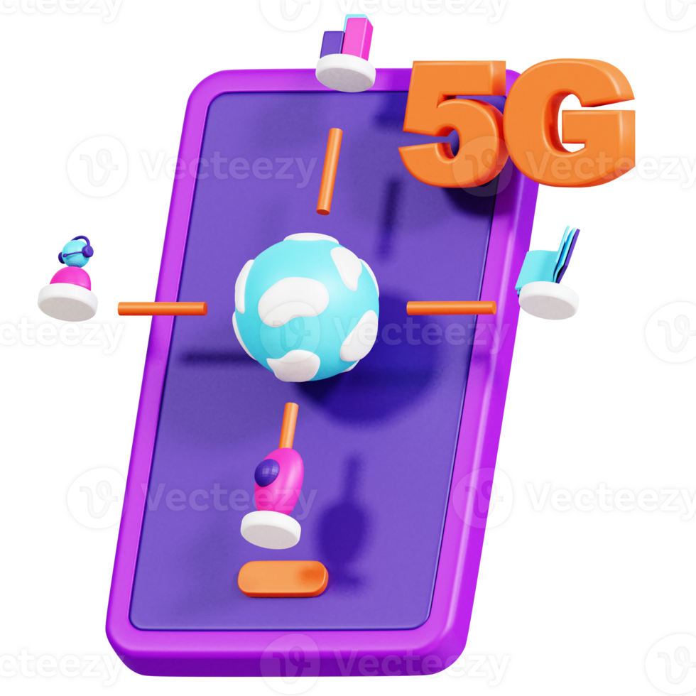 Connection and Connectivity 3D Icon Pack png