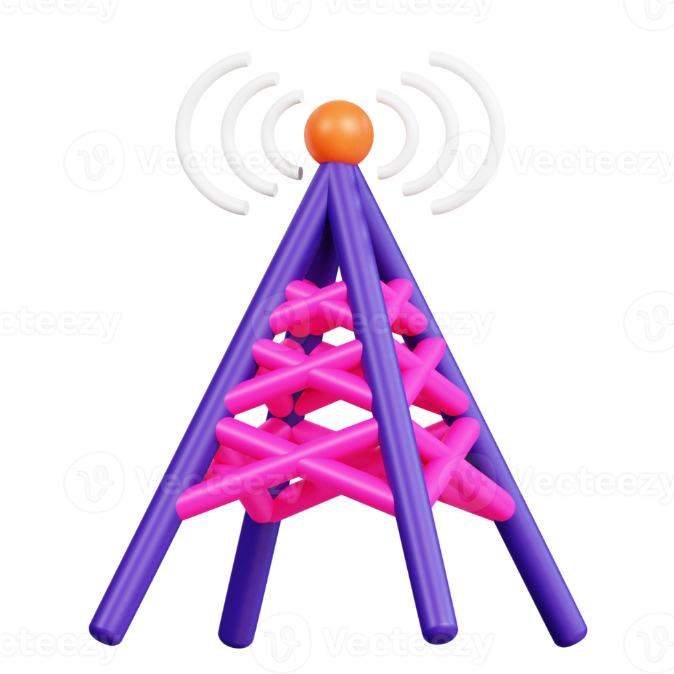 Connection and Connectivity 3D Icon Pack png