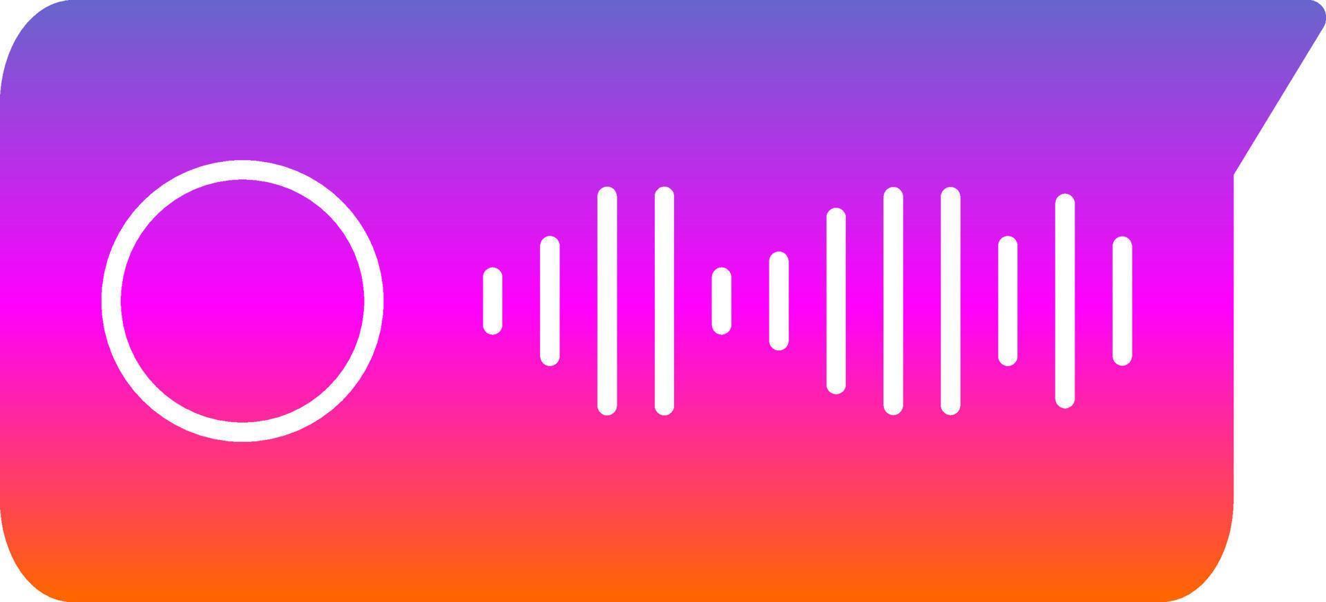 Voice Message Vector Icon Design