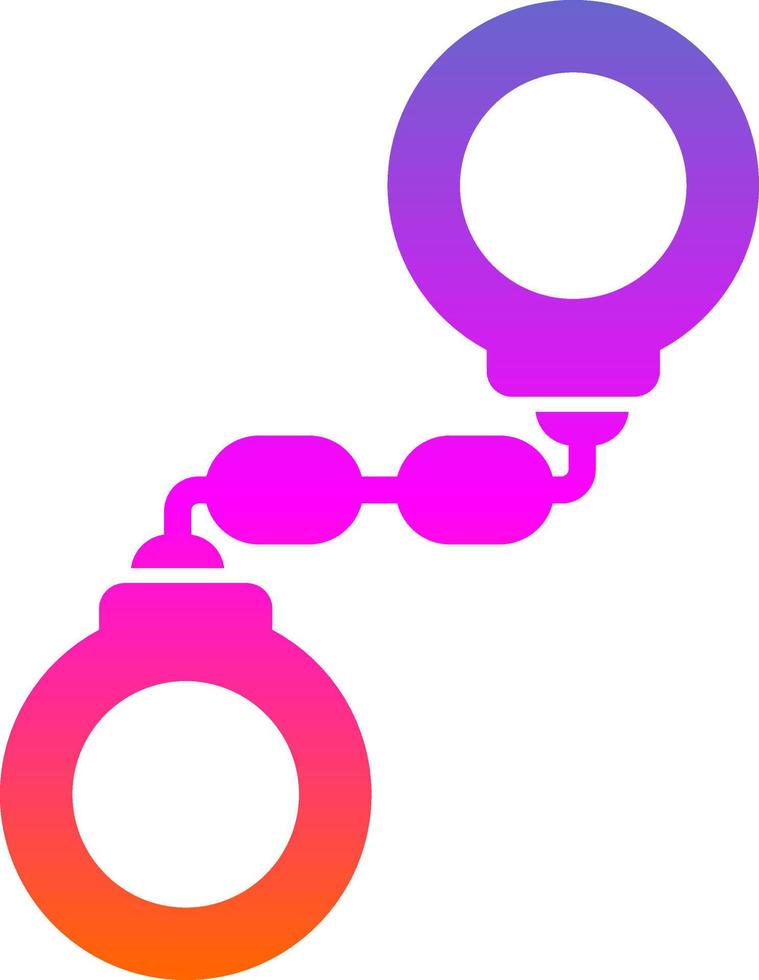 Handcuffs Vector Icon Design