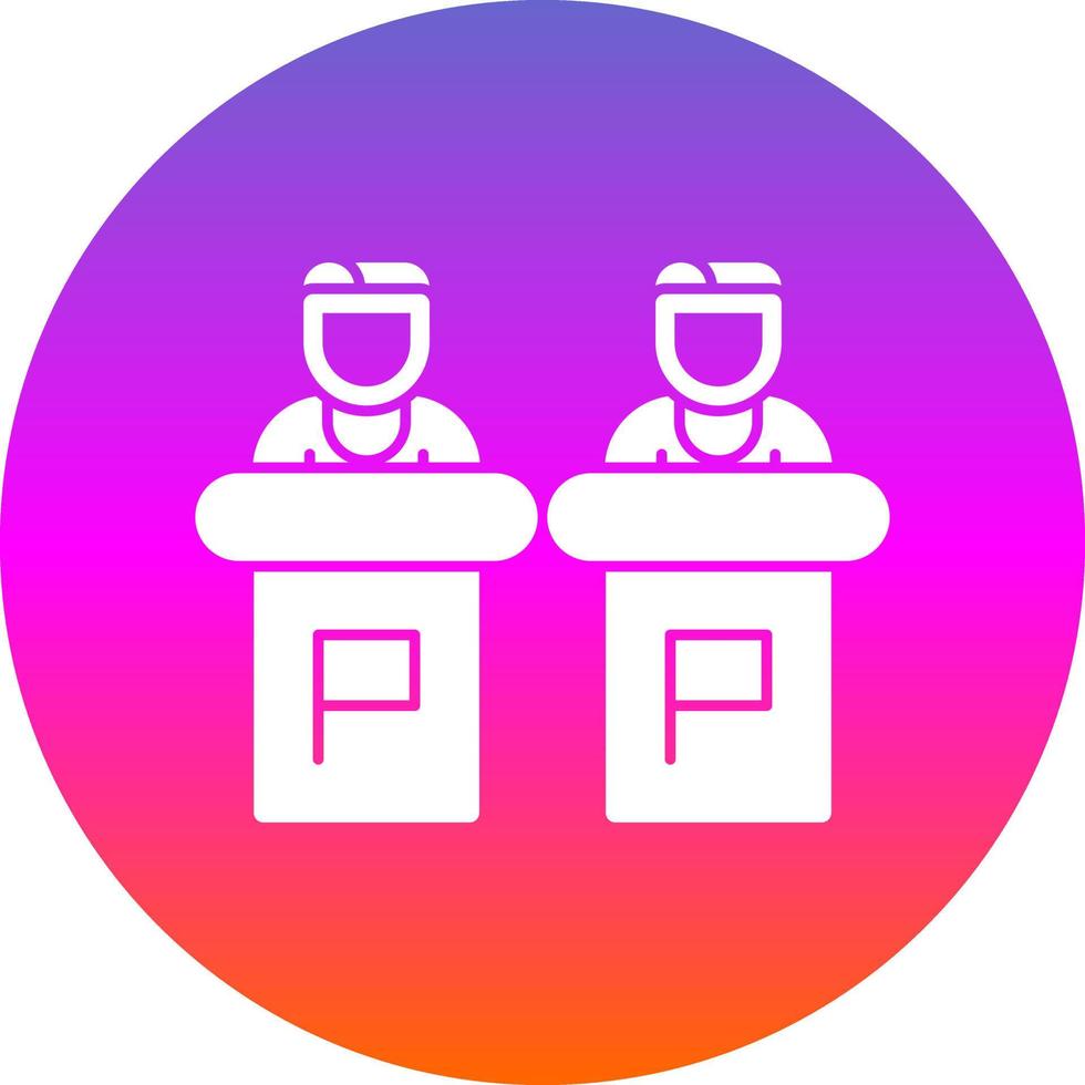 Debate Vector Icon Design