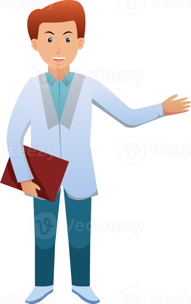 personaje de dibujos animados médico png