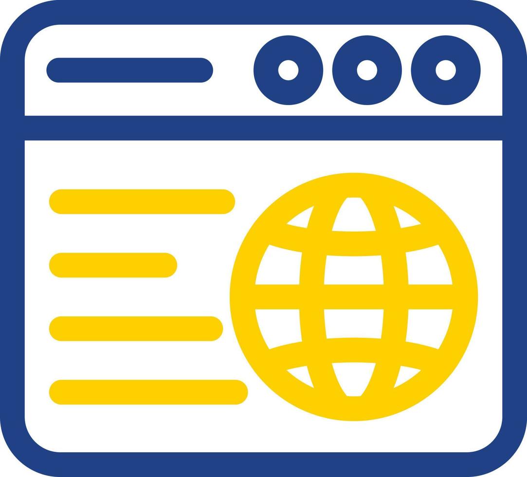 Web Browser Vector Icon Design