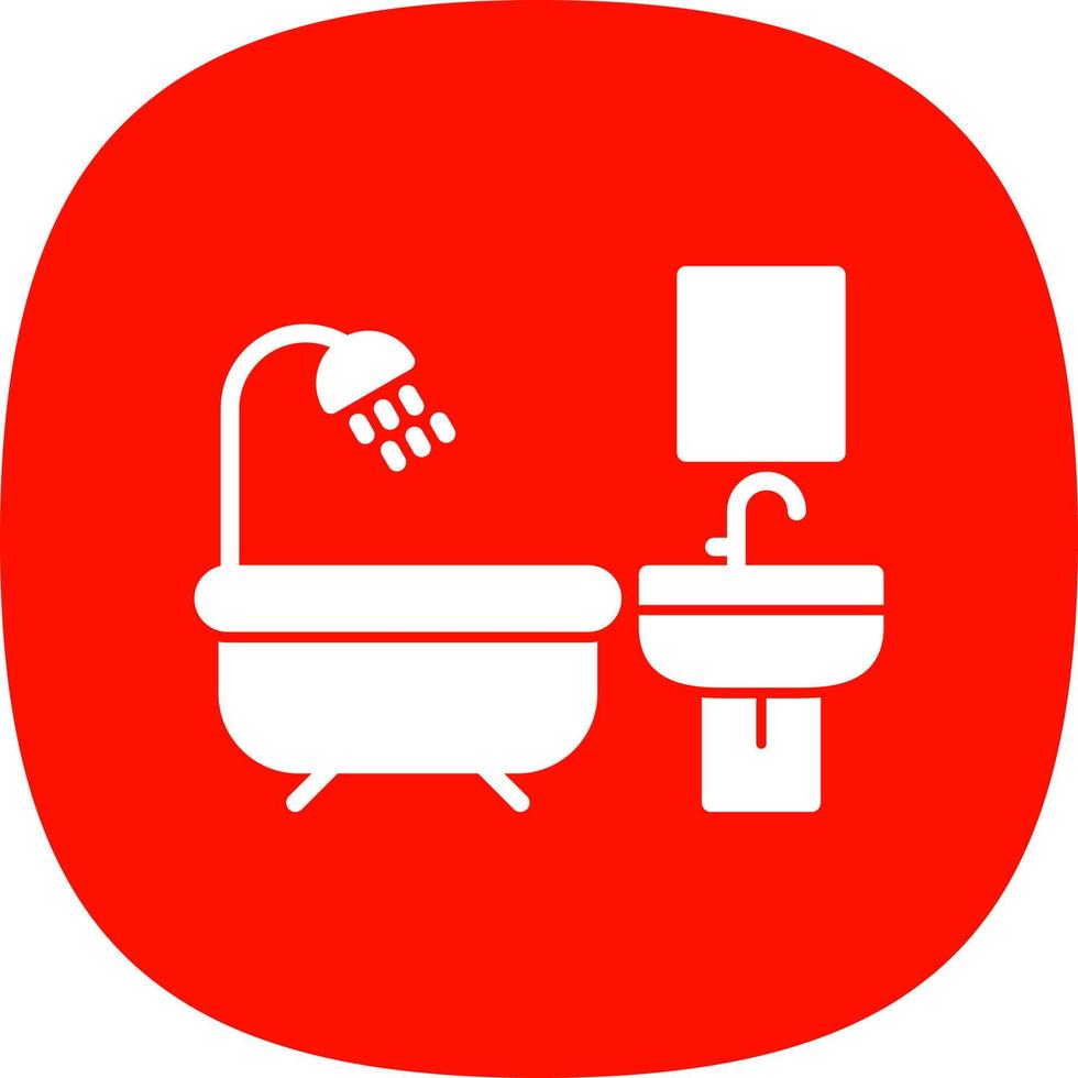 diseño de icono de vector de baño