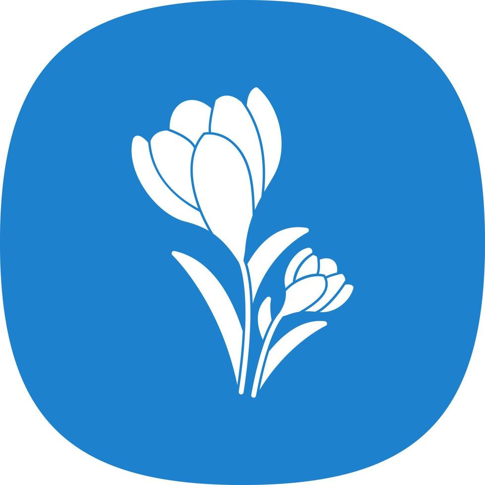 Crocus Vector Icon Design