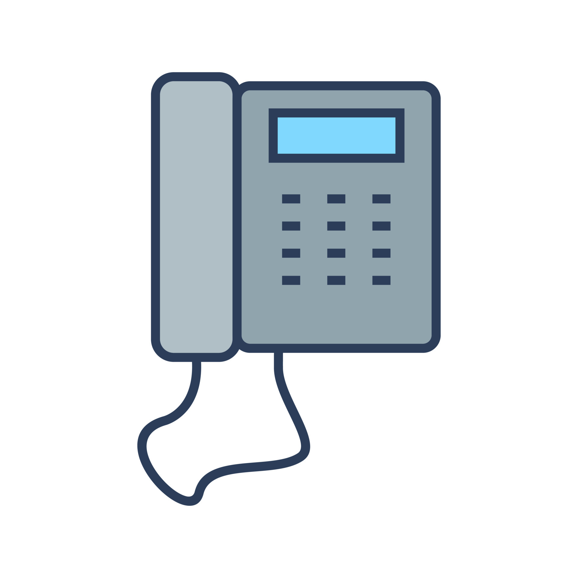 Telephone Set Vector Icon 16619871 Vector Art at Vecteezy