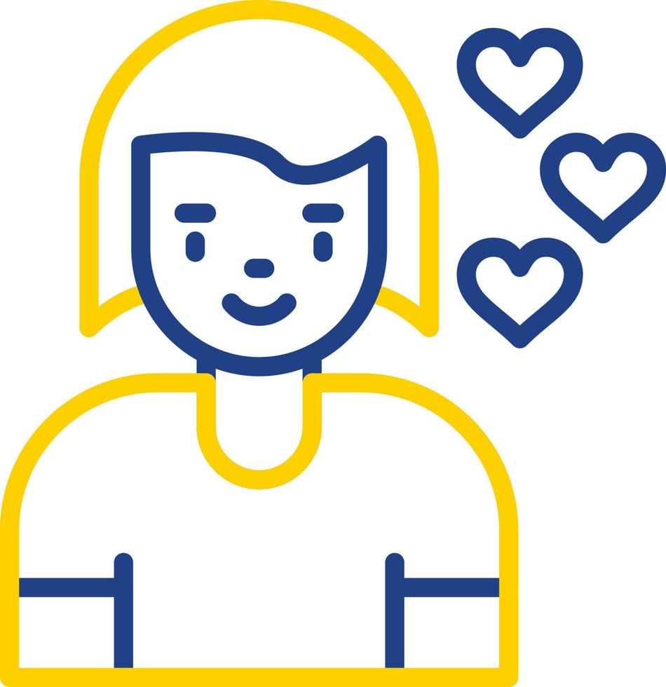 Girlfriend Vector Icon Design