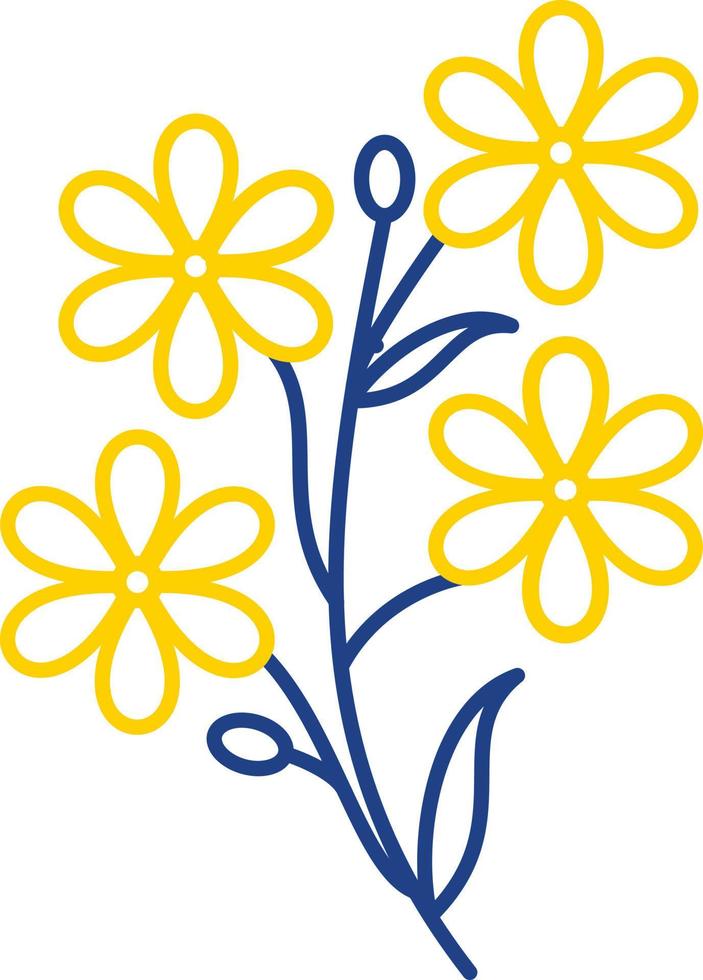 Alpine Forget Me Not Vector Icon Design