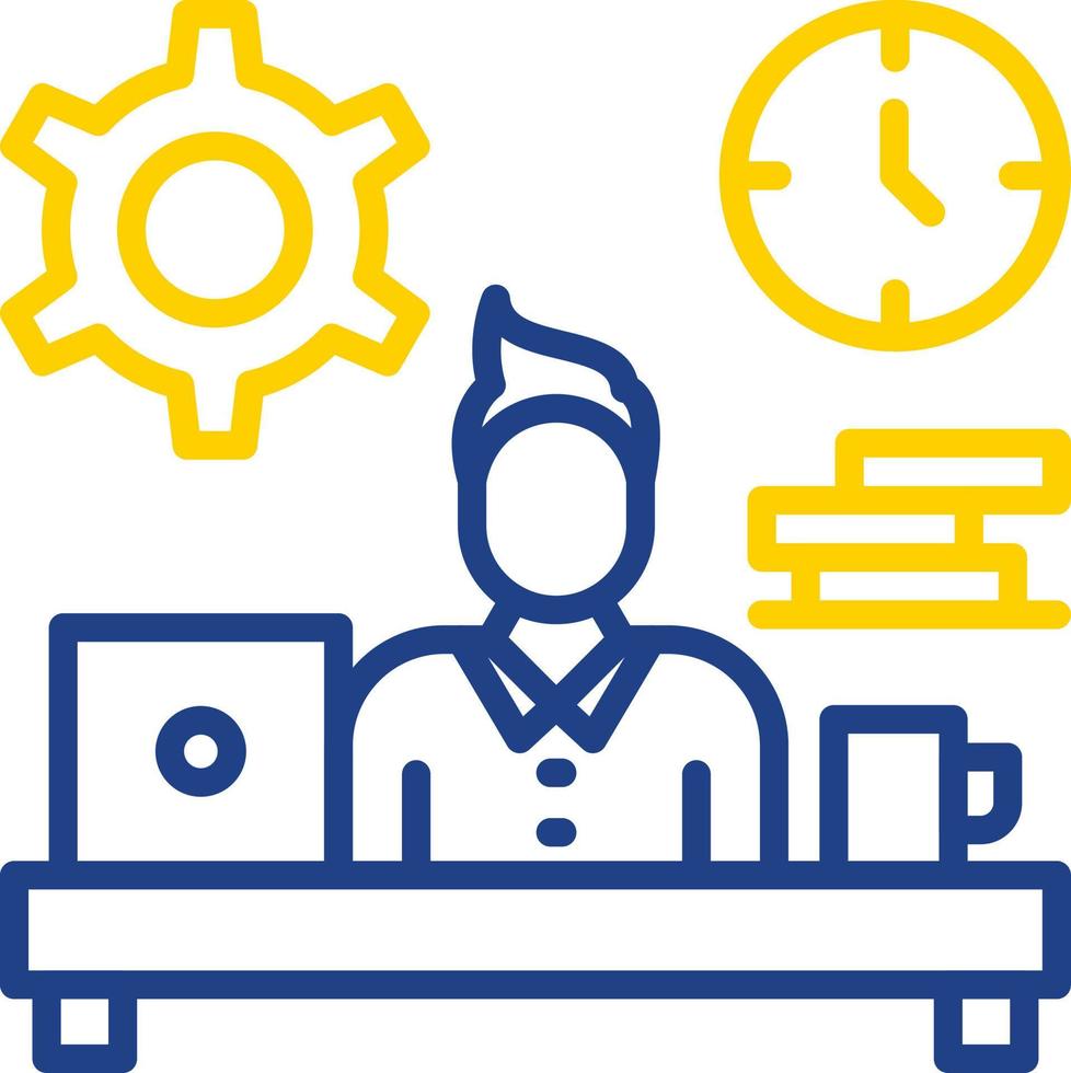 Workaholic Vector Icon Design