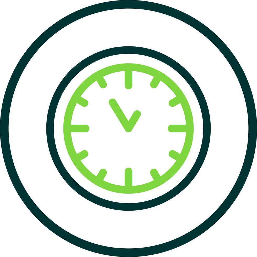 Wall Clock Vector Icon Design