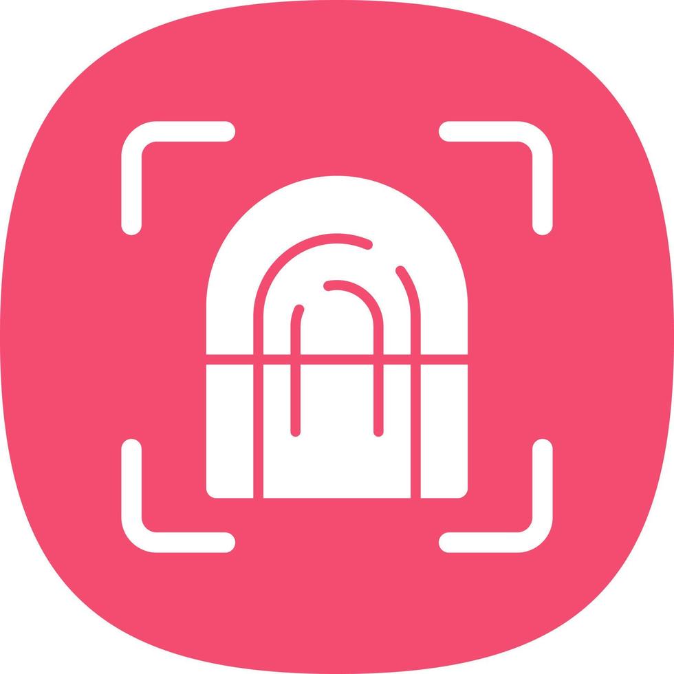 Fingerprint Scan Vector Icon Design
