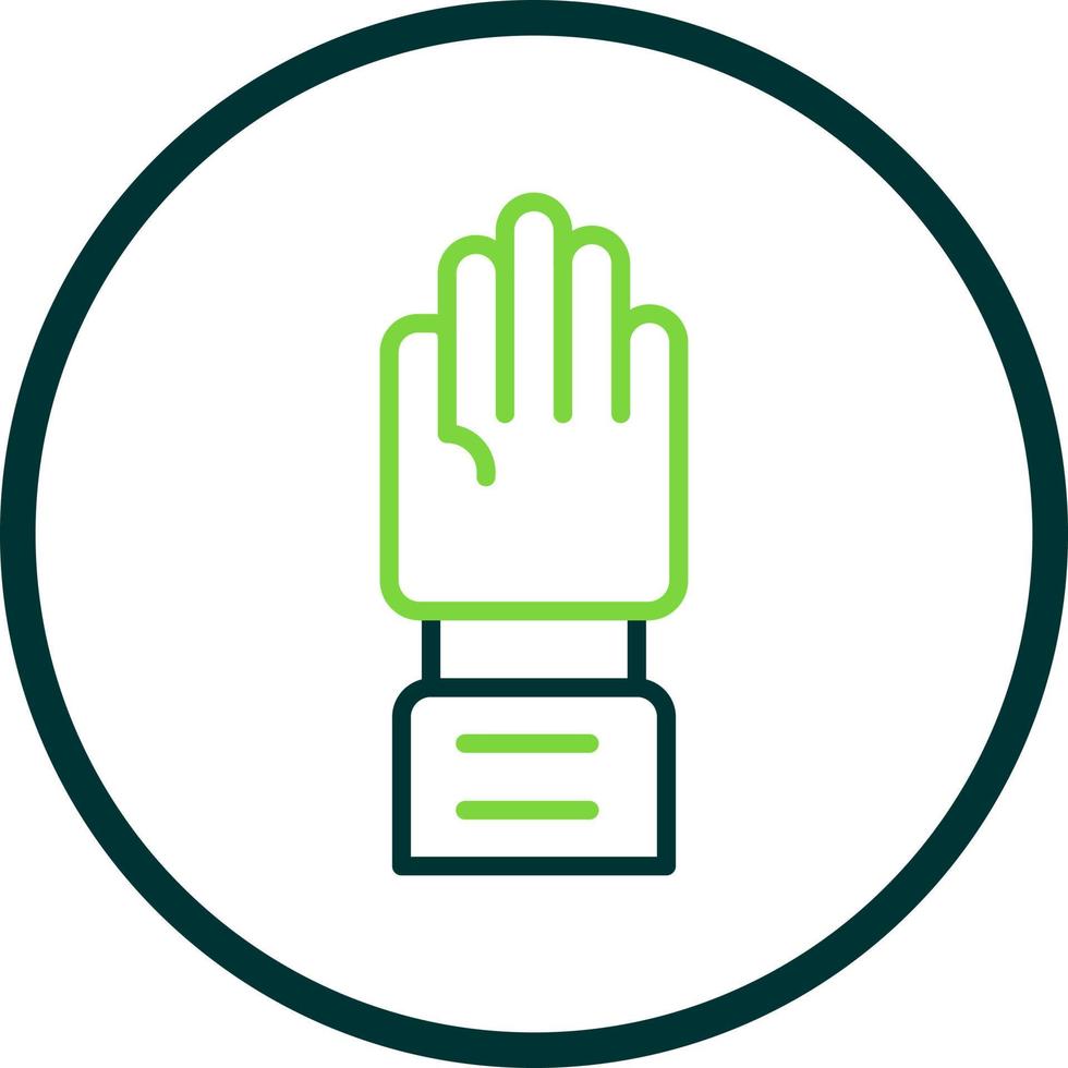 Raise Hand Vector Icon Design