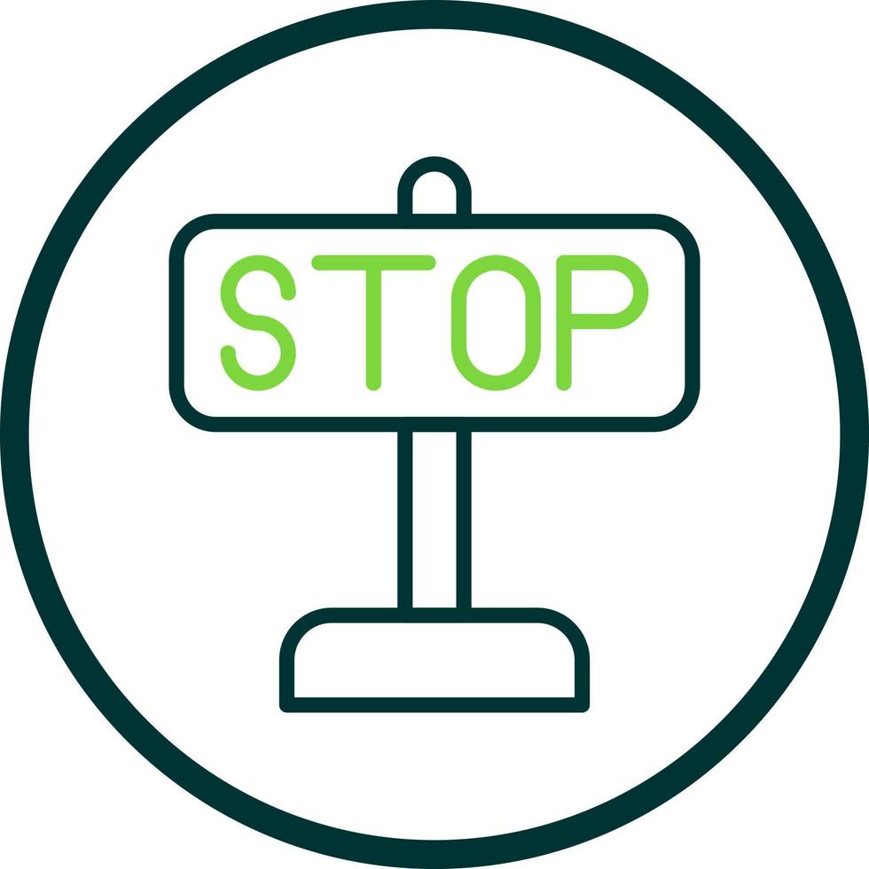 Stop Vector Icon Design