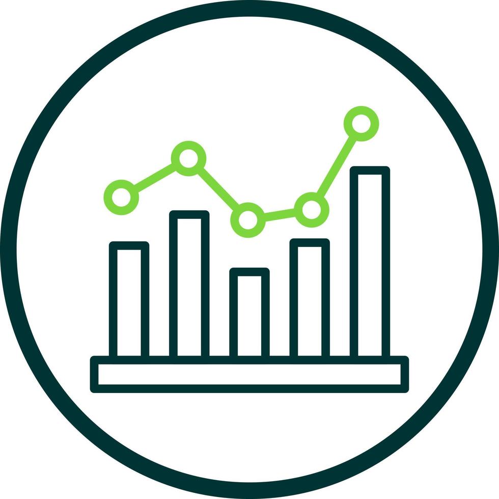 Bar Chart Vector Icon Design