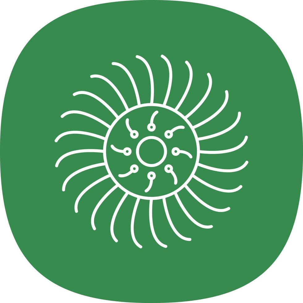 Anemone Vector Icon Design