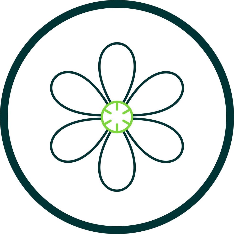 Mint Marigold Vector Icon Design