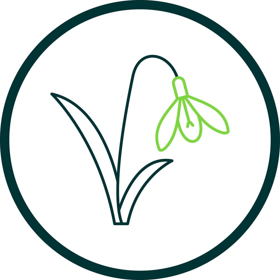 Snowdrop Vector Icon Design