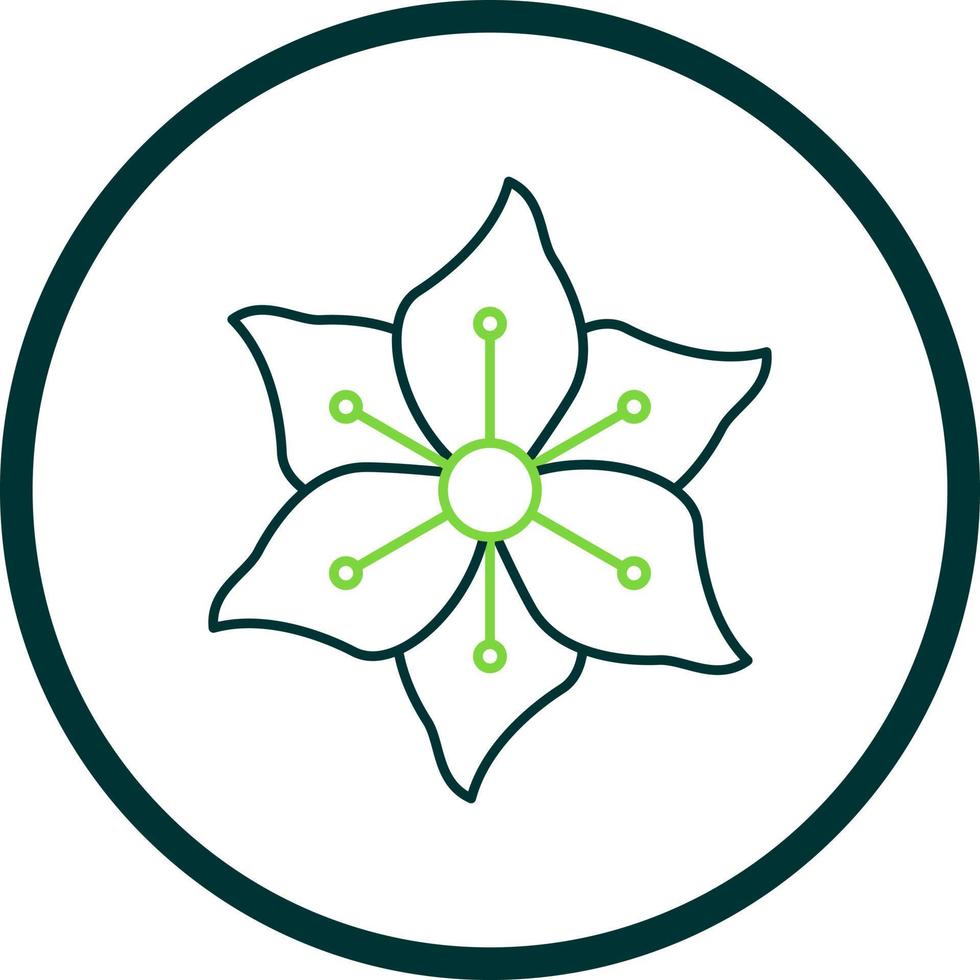 Gladiolus Vector Icon Design