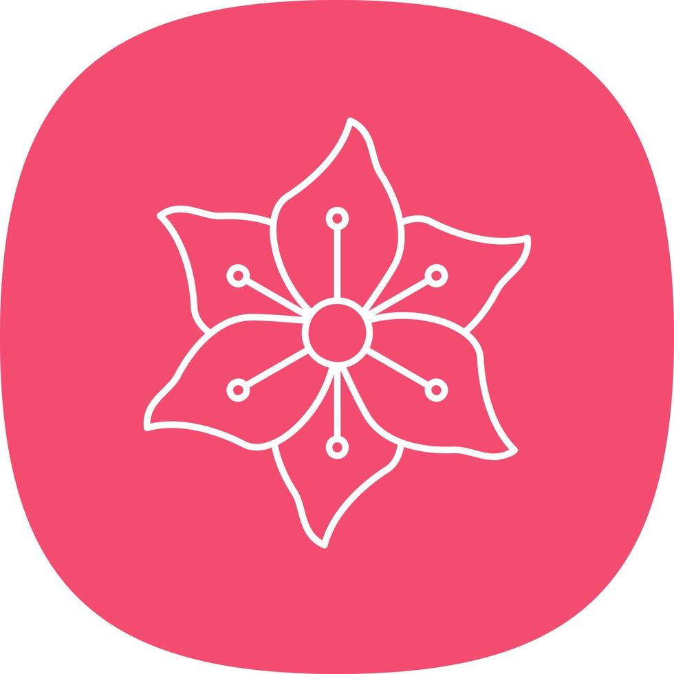 Gladiolus Vector Icon Design