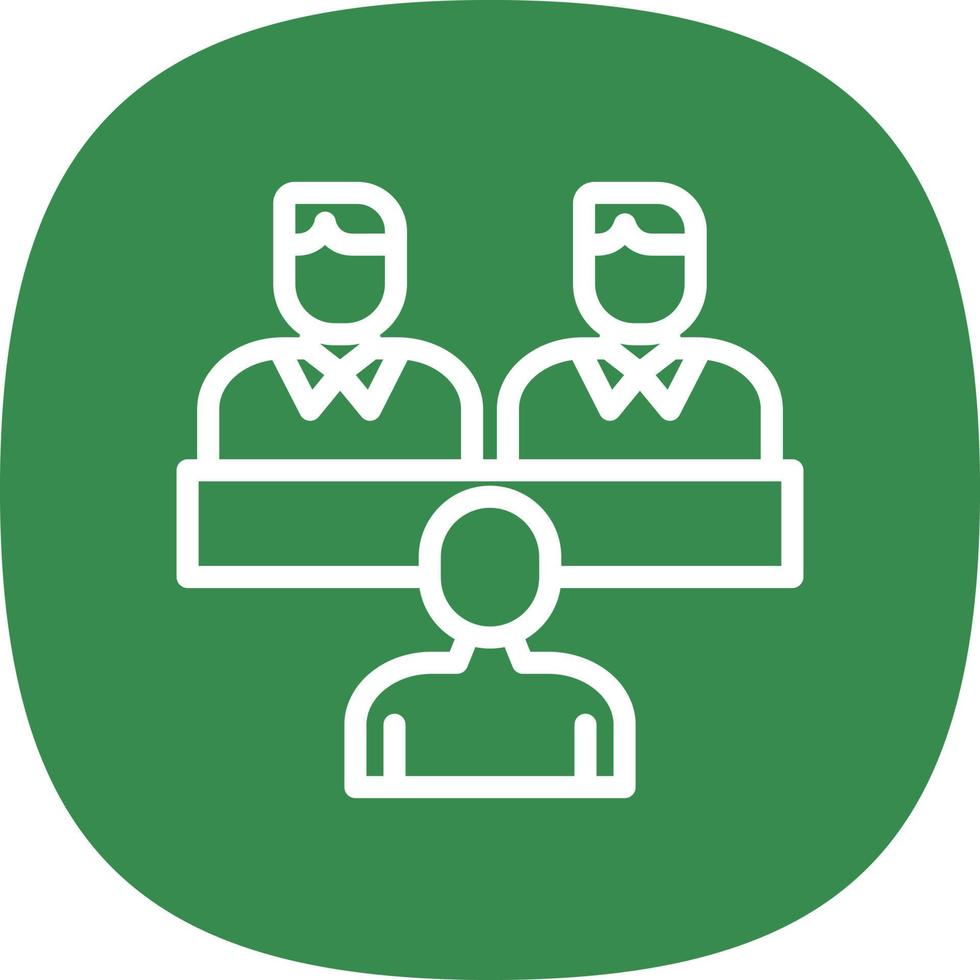 Job Interview Vector Icon Design