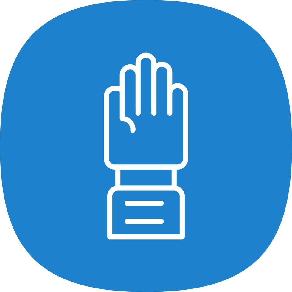 Raise Hand Vector Icon Design