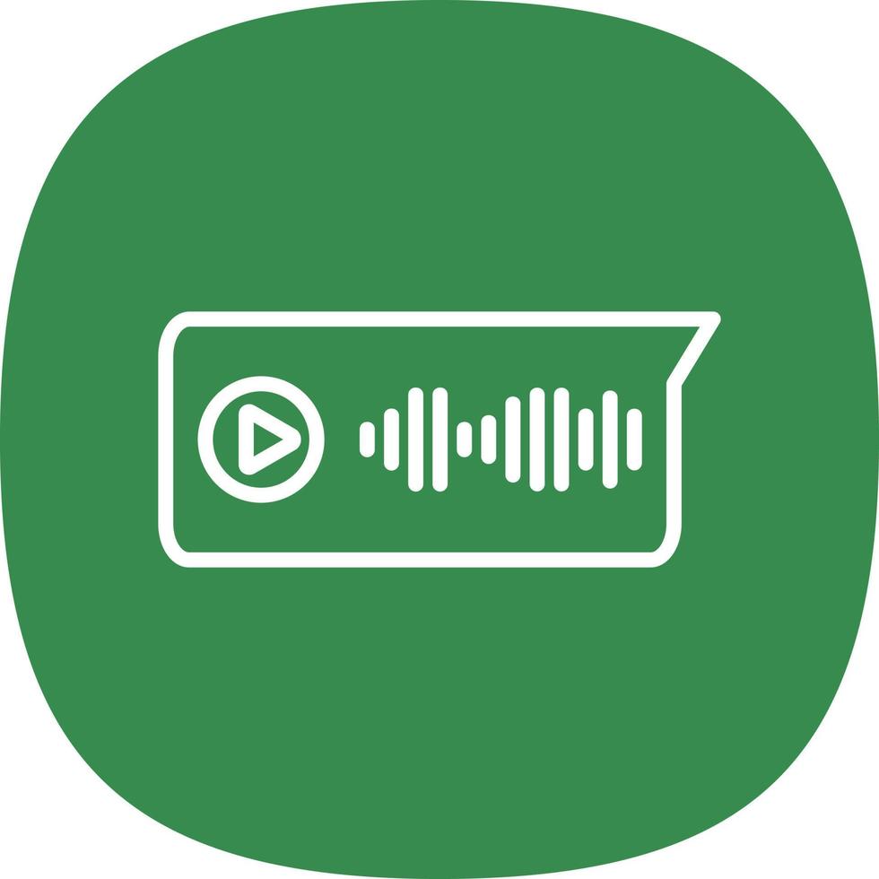 Voice Message Vector Icon Design