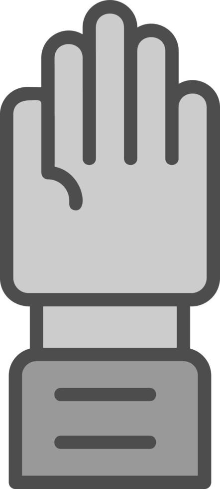 Raise Hand Vector Icon Design