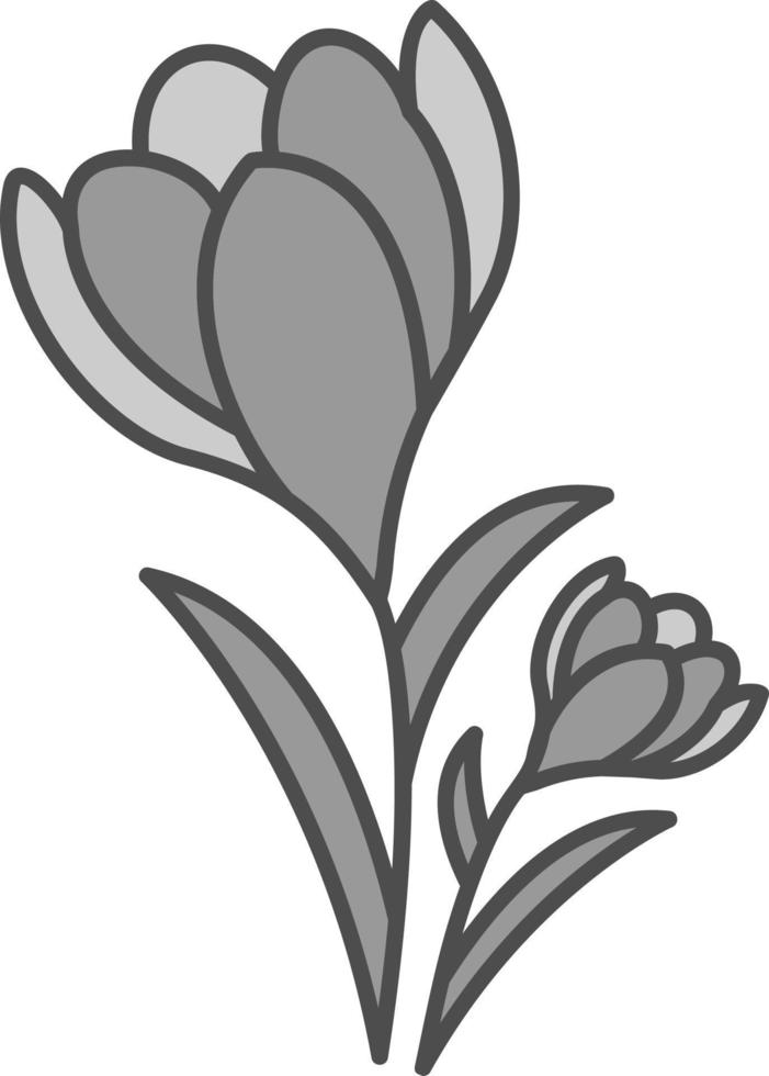 Crocus Vector Icon Design