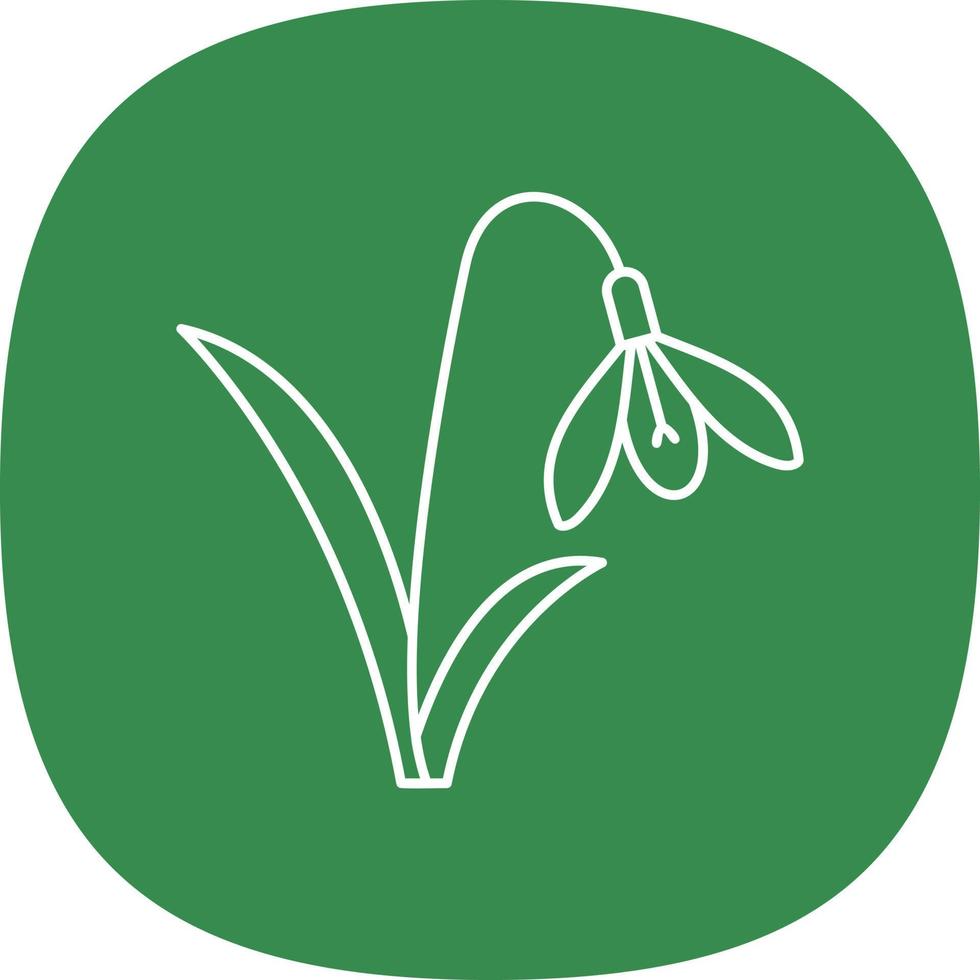 Snowdrop Vector Icon Design