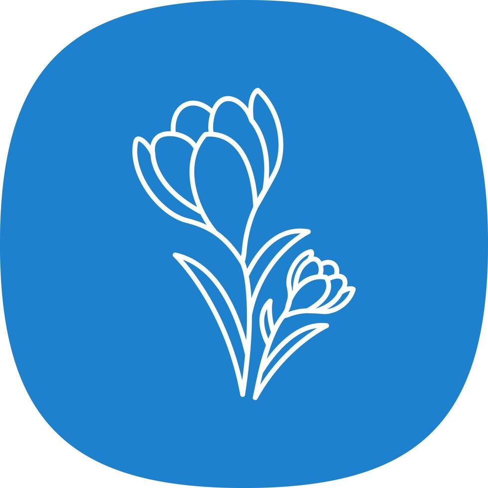 Crocus Vector Icon Design