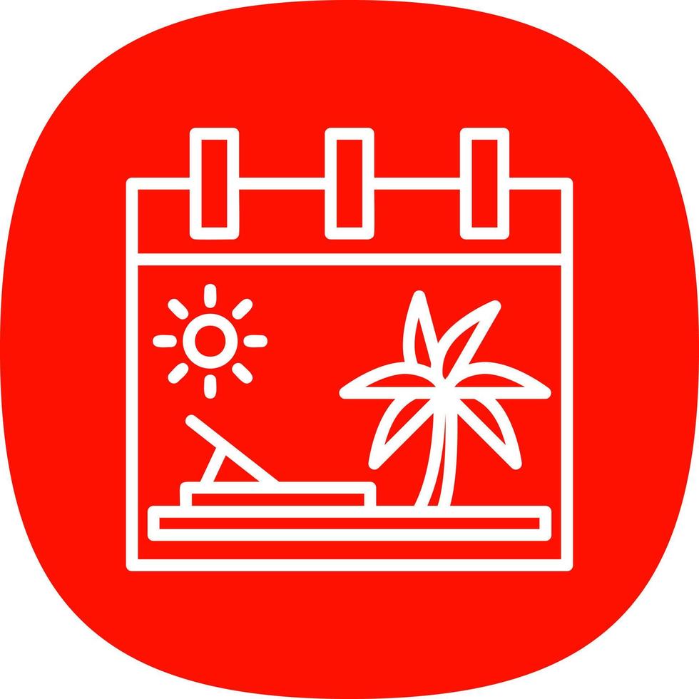 diseño de icono de vector de vacaciones