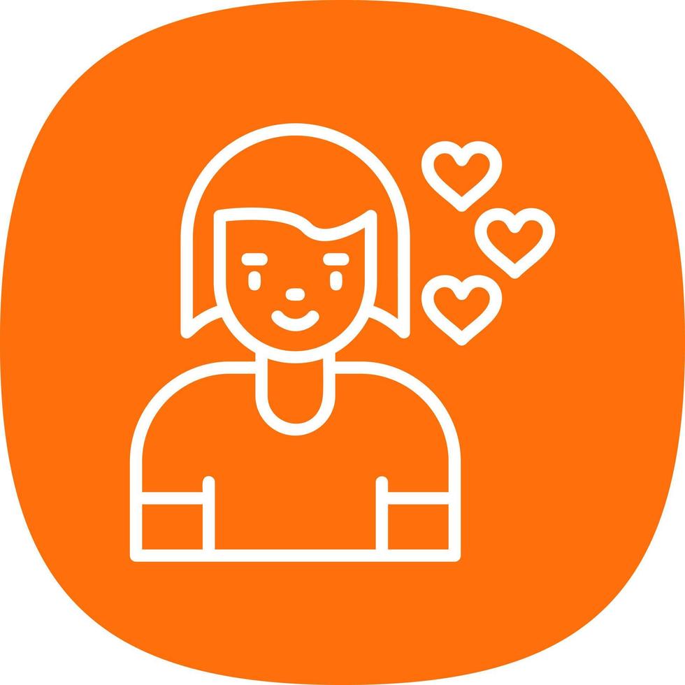 Girlfriend Vector Icon Design