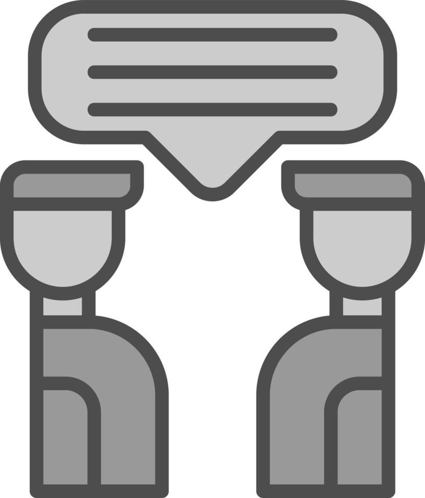Discussion Vector Icon Design