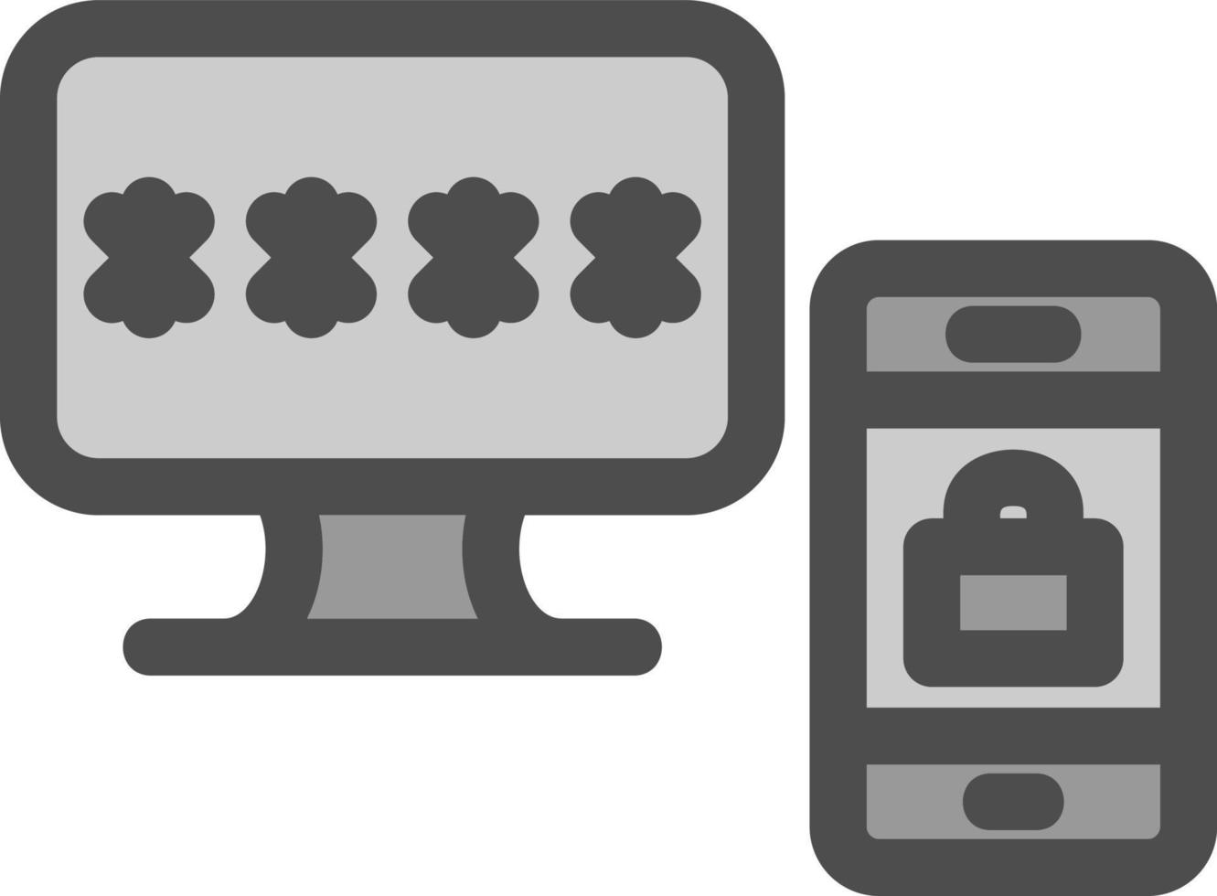 Two Step Verification Vector Icon Design