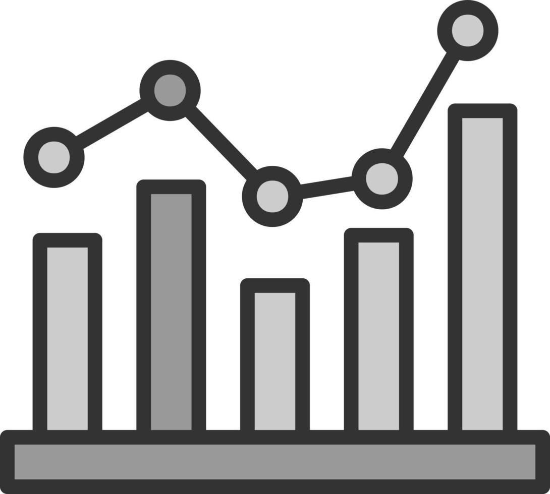 Bar Chart Vector Icon Design