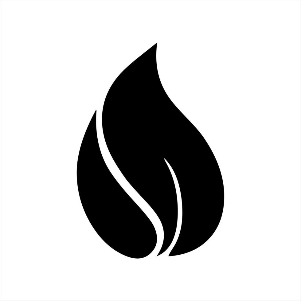 fire set logo. vector set of fire silhouettes with various shapes of burning coals. fire vector pack