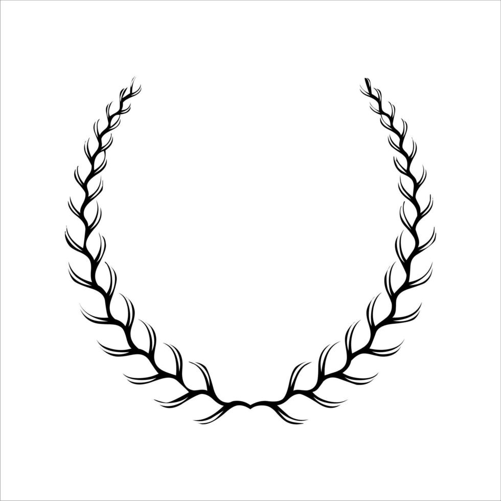 circular rice logo isolated on white background. rice company logos and symbols with unique and various shapes. circular rice logo shapes vector