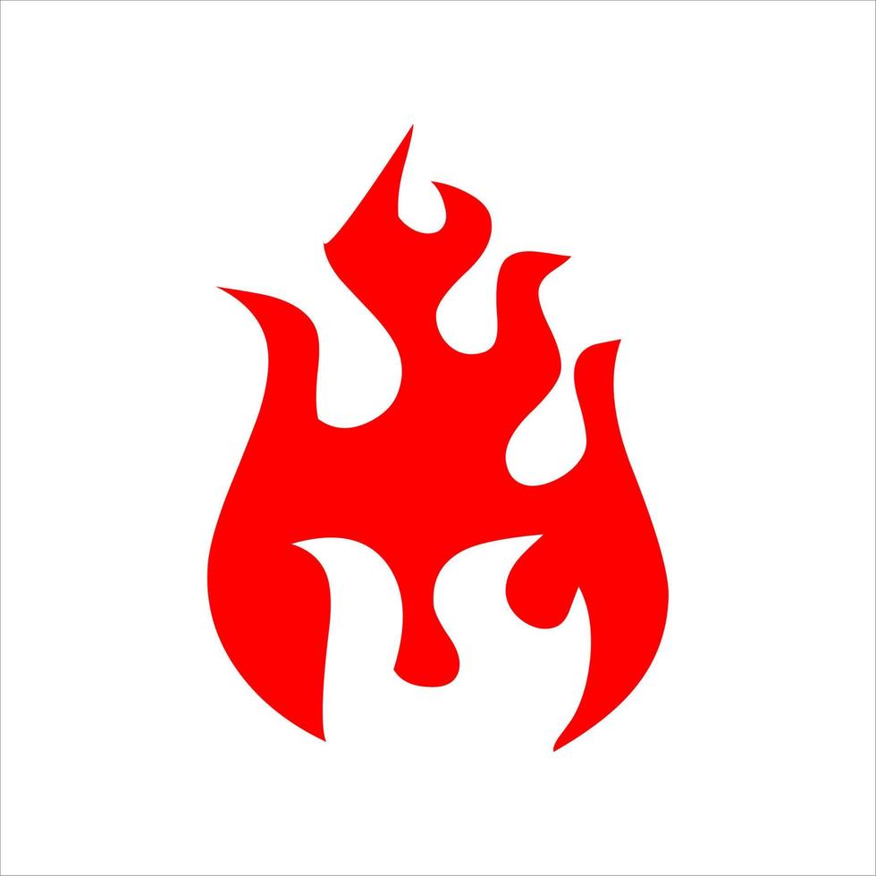 fire set logo. vector set of fire silhouettes with various shapes of burning coals. fire vector pack