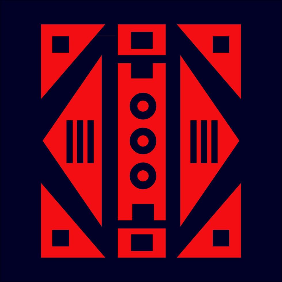 tribal pattern shape pattern. world culture tribal motif design. abstract design with unique shape pattern. elegant and futuristic batik motif. vector