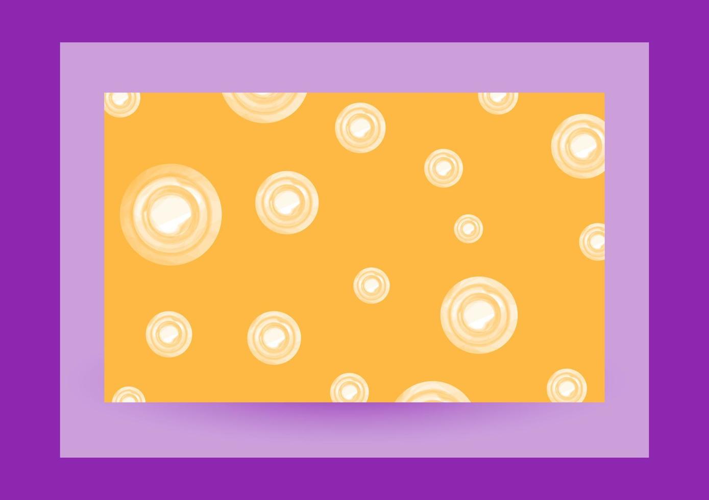 Abstract yellow background with circles vector