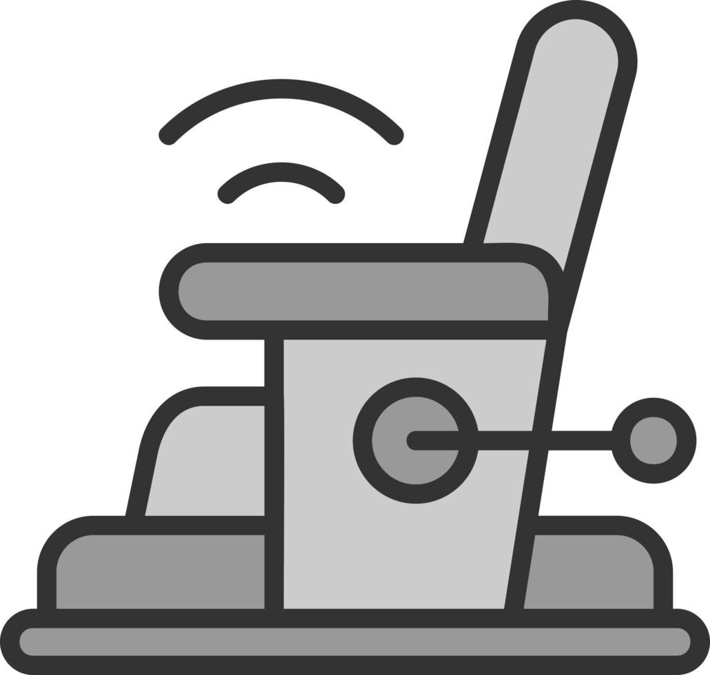 diseño de icono de vector de silla eléctrica