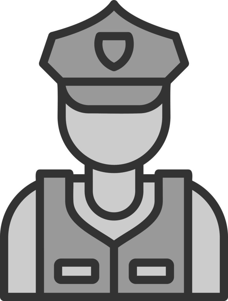 Security Guard Vector Icon Design