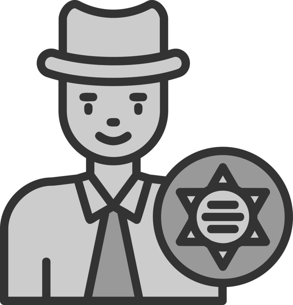 Sheriff Vector Icon Design