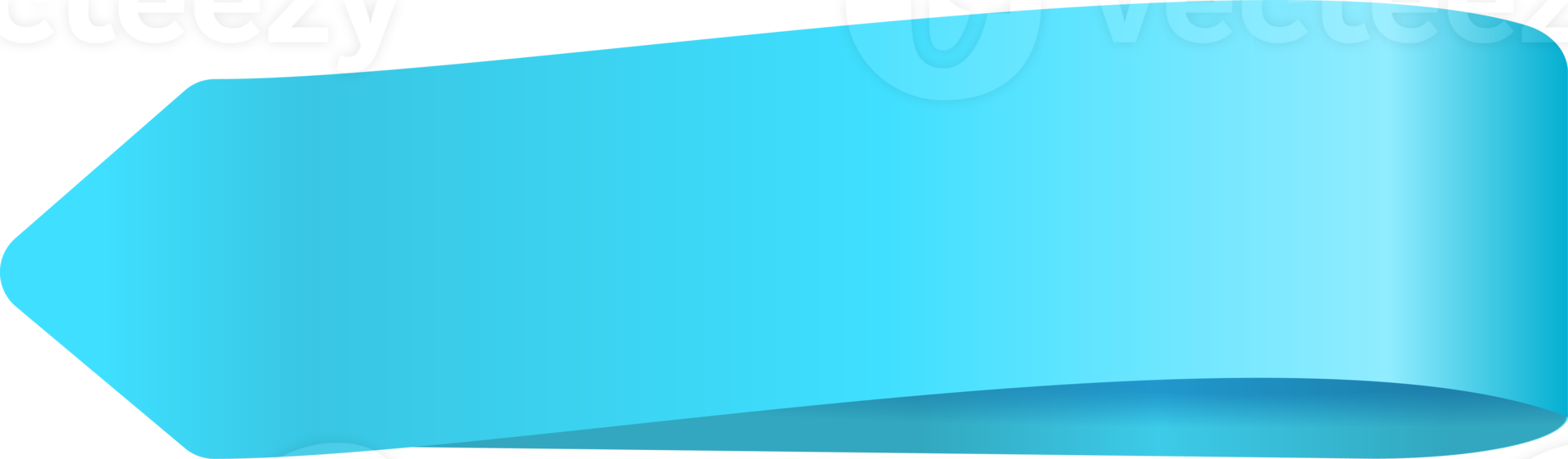 Blue paper tag label ripped torn cut edges isolated background png