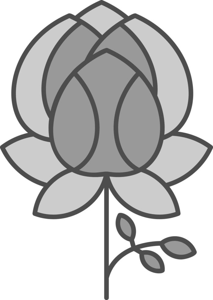 Peony Vector Icon Design